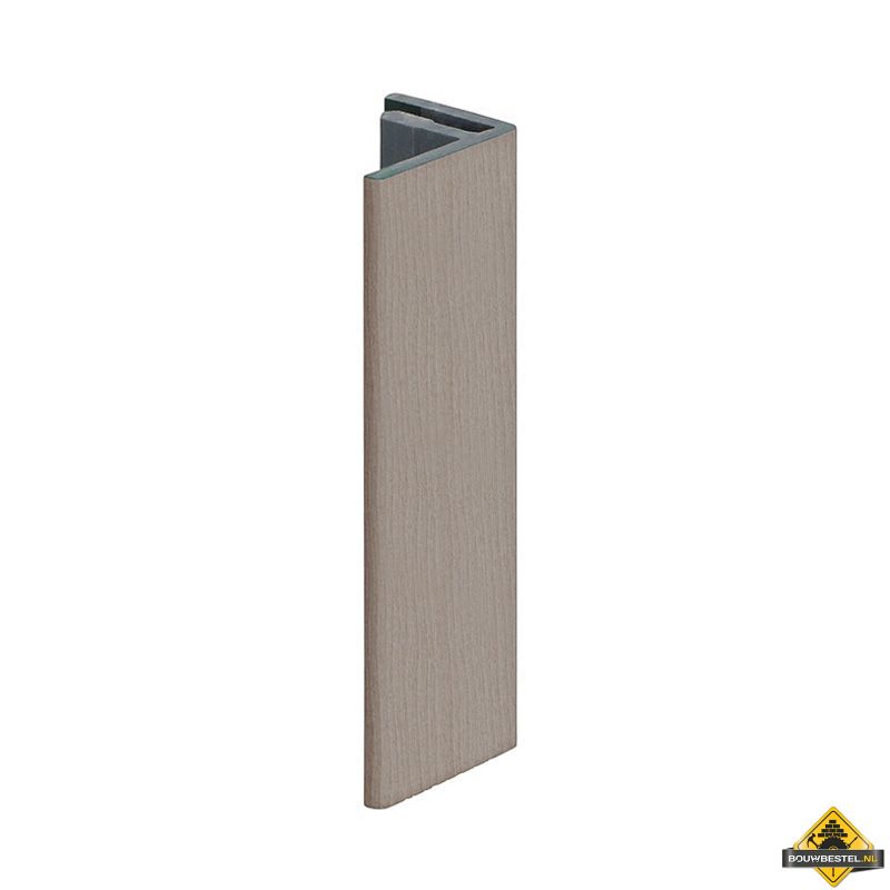 Eindprofiel 17mm Keralit Vergrijsd ceder - Classic (bestelnr. 2806)