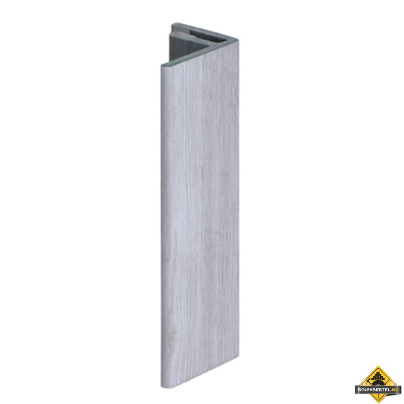 Eindprofiel 17mm Keralit Wit eiken - Modern eiken (bestelnr. 2806)