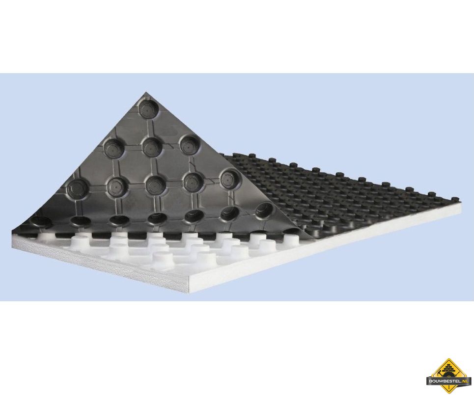 EPS Tackerplaat (noppenplaat) voor vloerverwarming 1400x800x33 mm