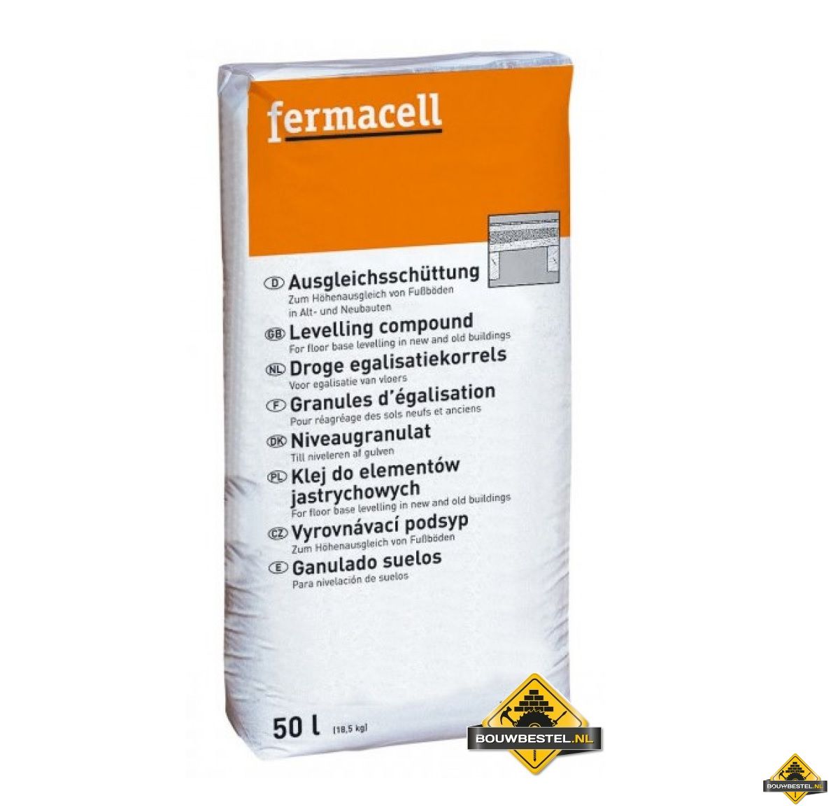 Fermacell Egalisatiekorrels (0/4mm 50L)