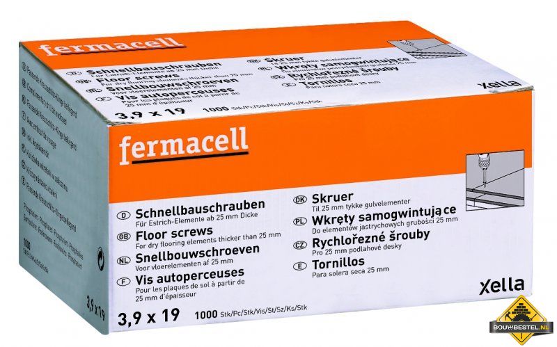 Fermacell Snelbouwschroef 3.9x19 per 1000