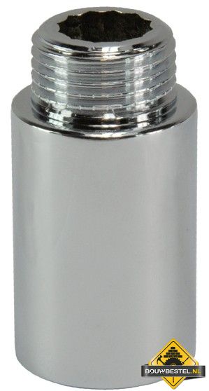 Saniville Kraanverlengstuk 1/2 x 40 Chroom