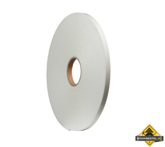Foamtape zelfklevend PE Wit 9mm breed - 4mm dik - 20 meter