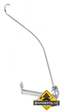 FOS panhaak 452/005 univers. panlat 22-26 mm RVS - 100 stuks