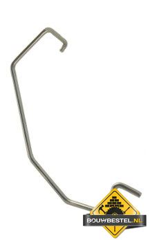 FOS panhaak 522/007 klikhaak Rechts Edilians Neo Plate RVS – 250 stuks