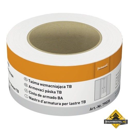 Fermacell gaasband 60mm zelfklevend 45m/rol