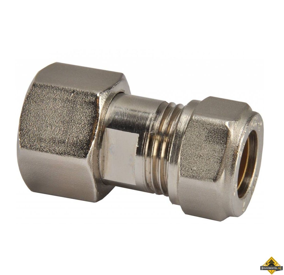 Gaskoppeling M-24x15mm knel Vernikkeld