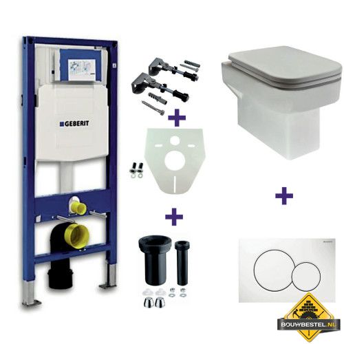Geberit UP-320 + Carre OnePack + Sigma 01 wit