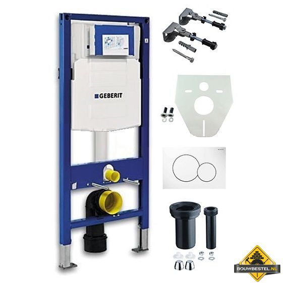 Geberit UP-320 inbouwreservoir + Sigma-01 drukplaat wit