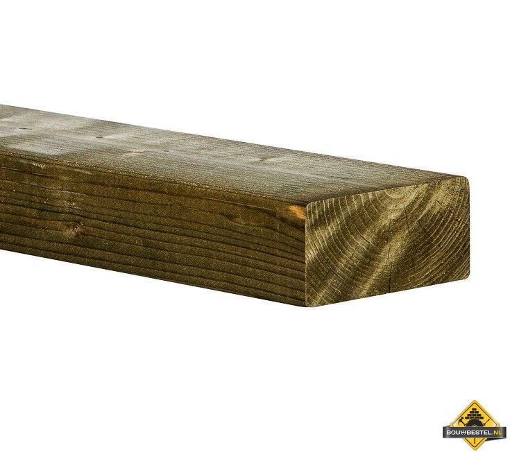 Vuren C Geschaafd Druk Geïmpregneerd - 50x100mm (360cm) (nettomaat 44x95mm)