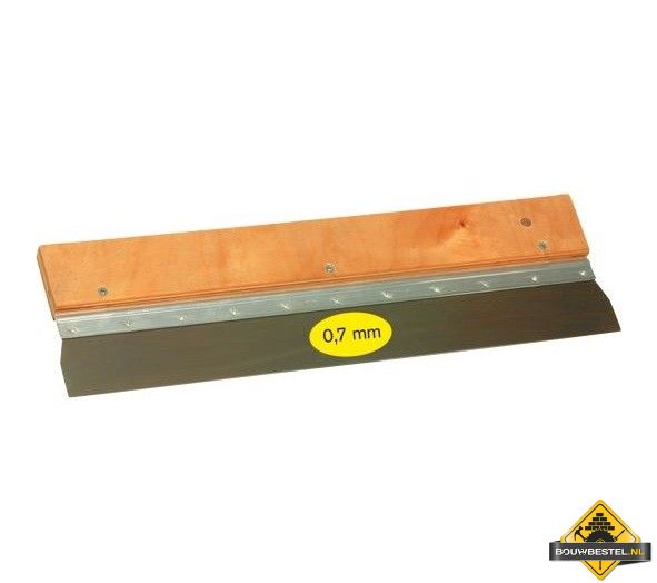 Gipsmes SUPER PROF 570x0.7 mm RVS. houten greep