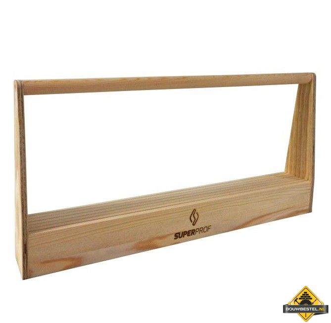 Spackmes Bak / Houder SUPER PROF hout 63x8.5x30cm (zonder messen)