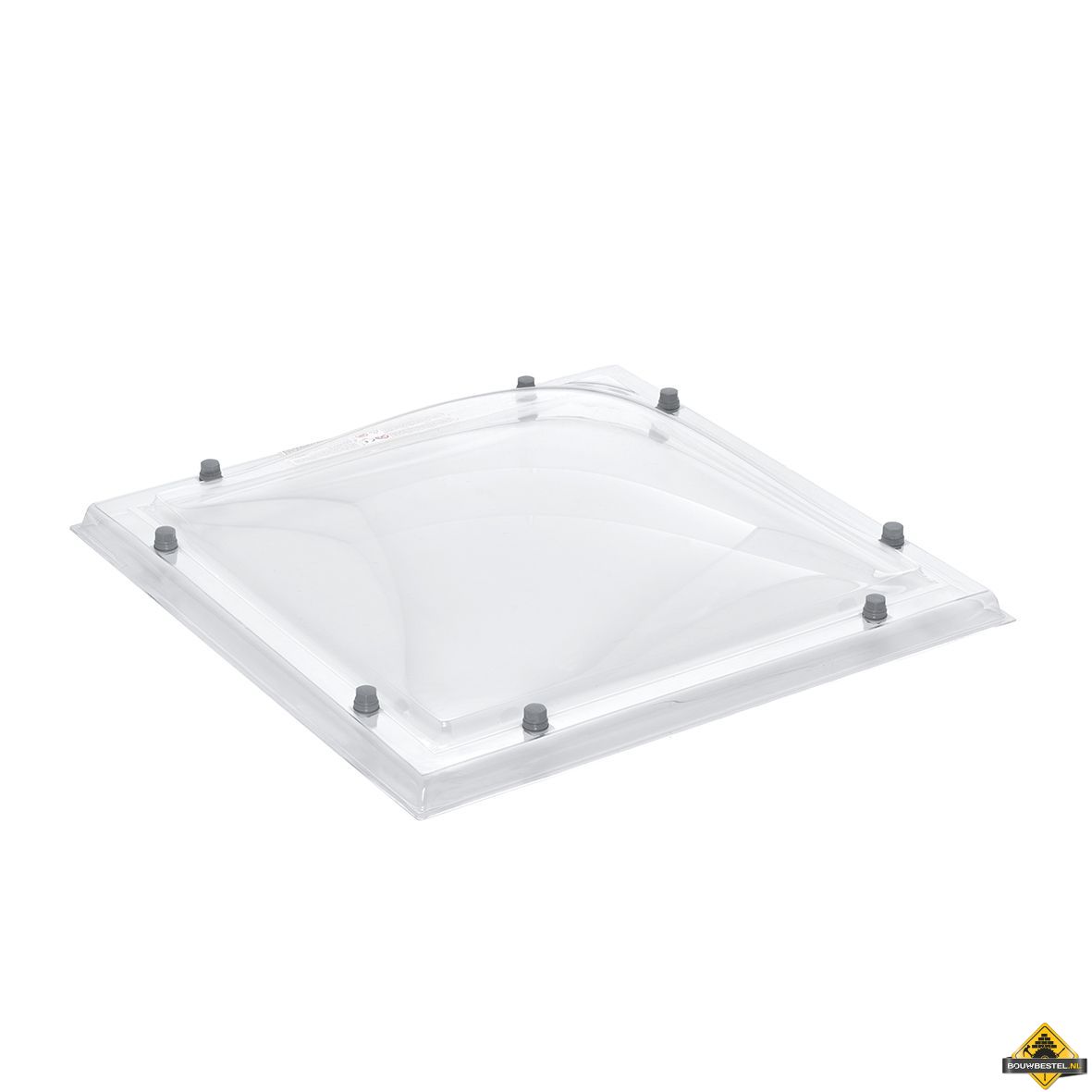 Lichtkoepel 160x160cm 2-Wandig PC/AC Glashelder Bolvormig (TIJDELIJK NIET LEVERBAAR)