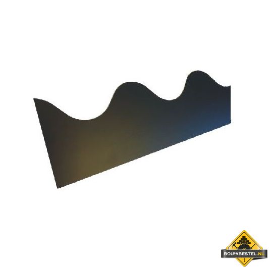 Golfplaat profielen - Vlak 177/51 104,5x14 cm zwart