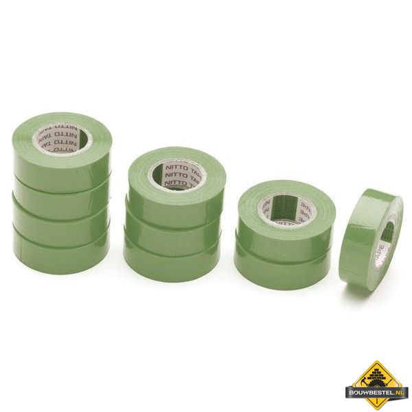 Groene isolatietape - 19 mm x 20 m