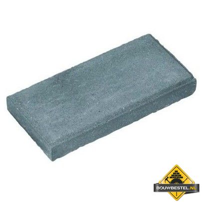 Halve Terrastegel / Tuintegel - Grijs (15x30x4,5cm)