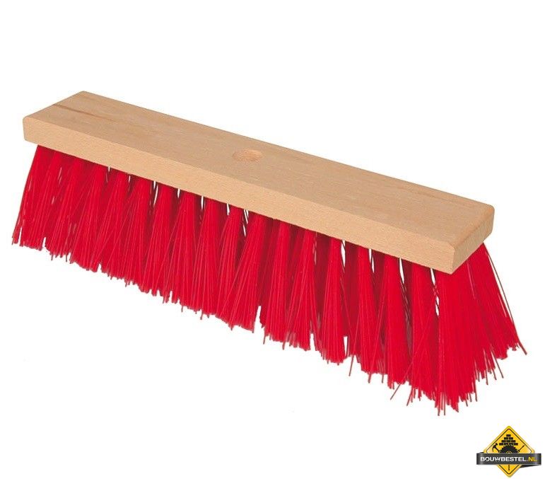 Harde Bezem / Harde Veger SUPER PROF 350 mm. rood
