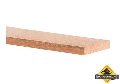 Hardhout geschaafd PEFC 12x68 mm 275 cm