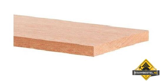 Hardhout geschaafd PEFC 19x140 mm 275 cm