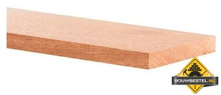 Hardhout geschaafd PEFC 28x190 mm 400 cm