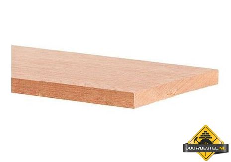 Hardhout geschaafd PEFC 19x120 mm 275 cm