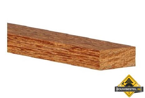 Hardhout geschaafd PEFC 19x45 mm 275 cm