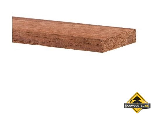 Hardhout geschaafd PEFC 19x68 mm 400 cm