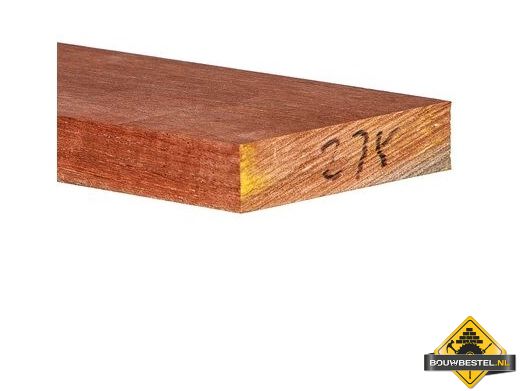 Hardhout geschaafd PEFC 28x120 mm 400 cm