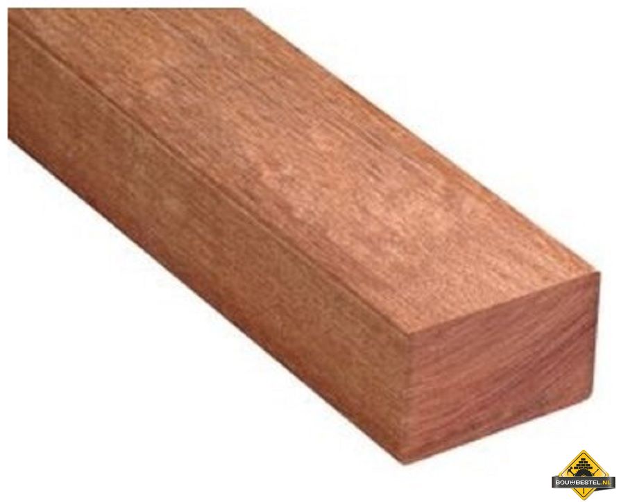 Hardhout geschaafd PEFC 45x90 mm 275 cm