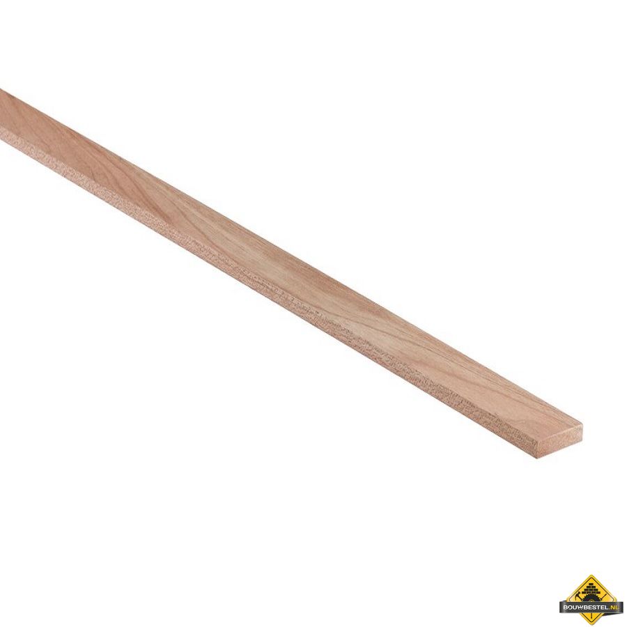 Hardhout geschaafd PEFC 9x45 mm 275 cm