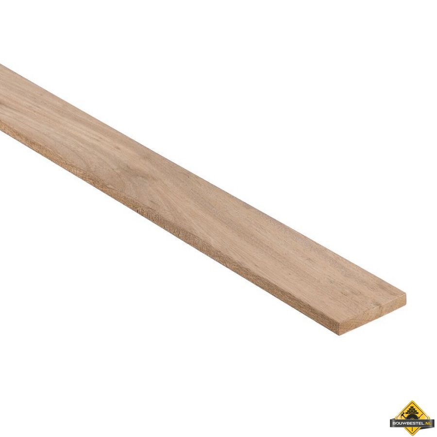 Hardhout geschaafd PEFC 9x90 mm 275 cm