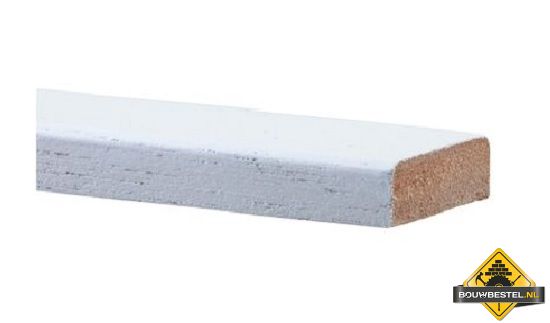 Hardhout koplat recht gegrond FSC 13 x 33 mm 490 cm