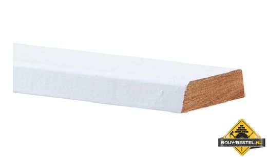Hardhout koplat schuin gegrond FSC 16 x 45 mm 490 cm