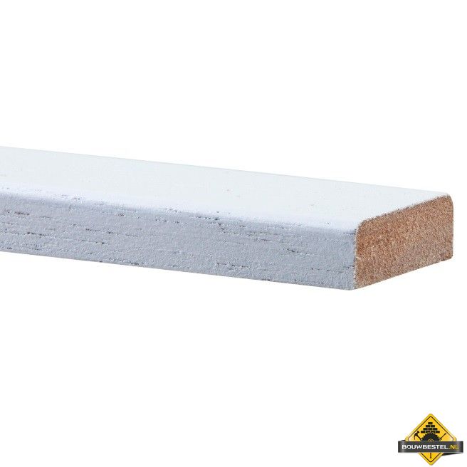 Hardhout koplat / architraaf - recht gegrond 12x45x4900