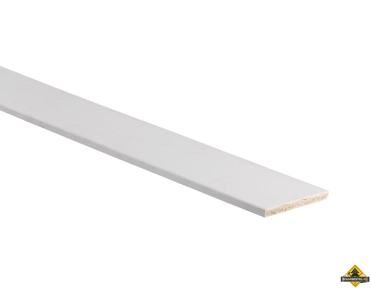 Hardhout plint gegrond FSC 13x120 mm 490 cm