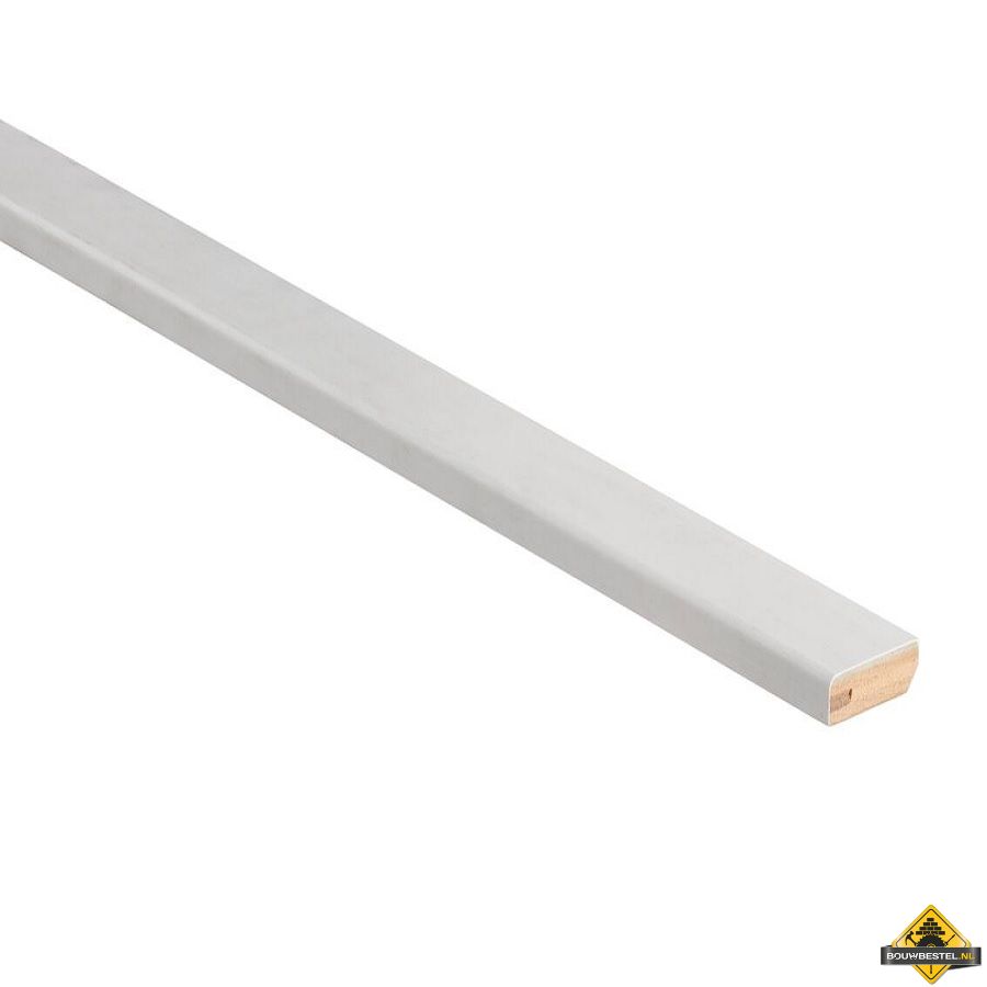 Hardhout plint gegrond FSC 13x45 mm 490 cm
