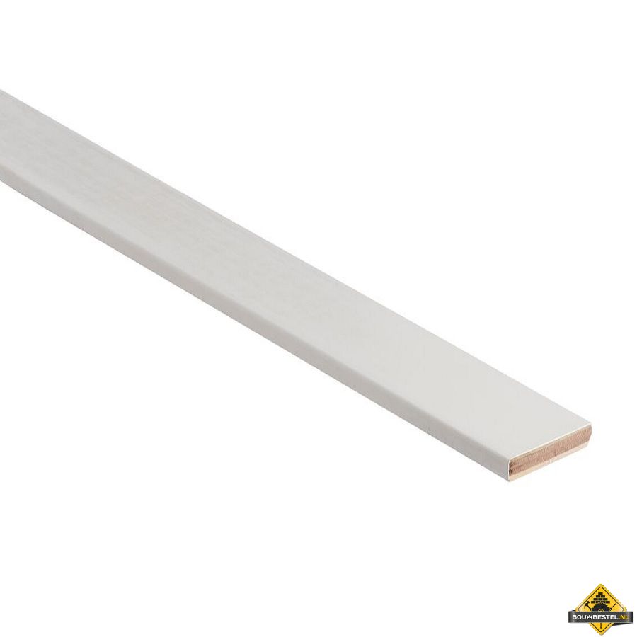 Hardhout plint gegrond FSC 13x90 mm 490 cm