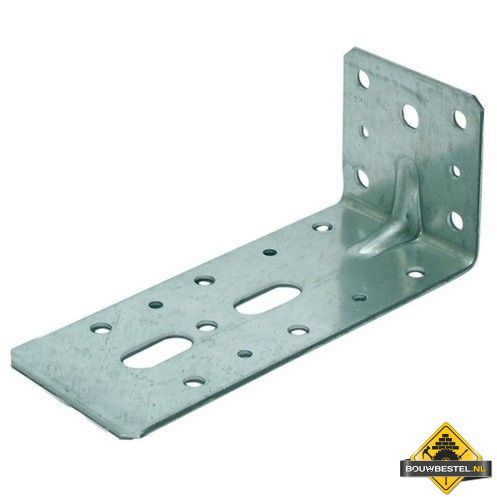 Hoekanker 60X120 60X2.5 met ril 115x2 Sendzimir verzinkt - per stuk