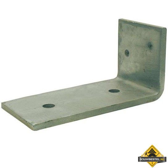 Hoekanker Zwaar 100X200mm 100X10mm Thermisch Verzinkt (Type 66) - per stuk (type 66)