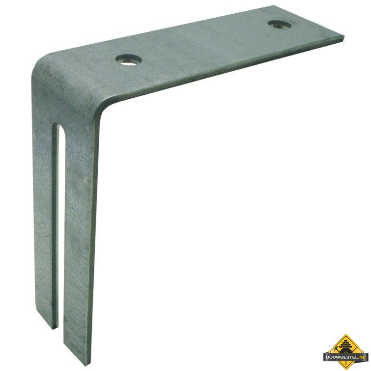 Hoekanker Zwaar 175X175mm 60X5 115x2 Sendzimir verzinkt - per stuk