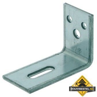 Hoek / Hoekanker / Versterkingshoek Zwaar 55X80mm 40X4 115x2 Sendzimir Verzinkt - per stuk