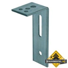 Hoekanker Zwaar 80X190mm 60X6 115x2 Sendzimir verzinkt - per stuk