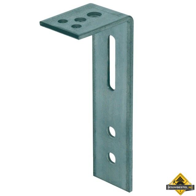 Hoekanker Zwaar 80X225mm 60X6 115x2 Sendzimir verzinkt - per stuk