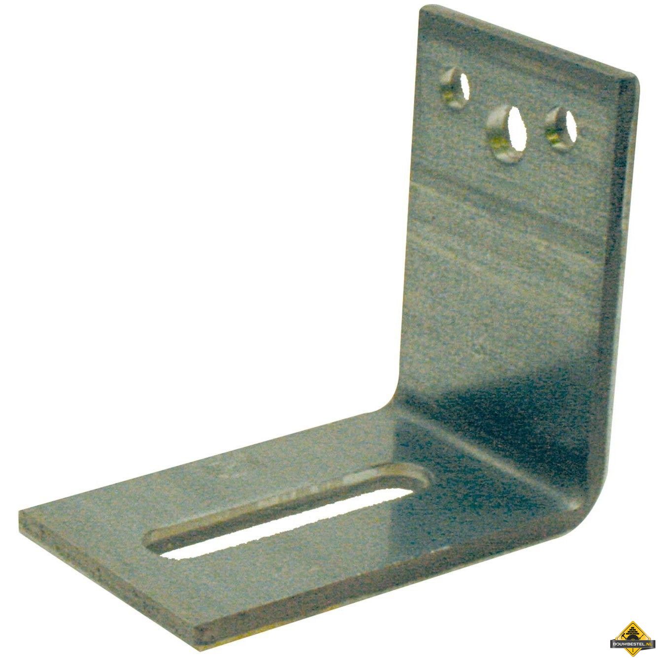 Hoekanker Zwaar 90X100mm 60x6mm Verzinkt band - per stuk