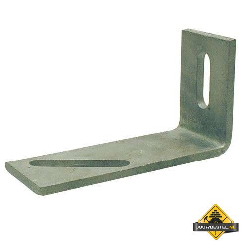 Hoekanker Zwaar 100X180mm 70x8mm (Gat: 50x17 - Diag: 80x16) Thermisch Verzinkt (Type 64) - per stuk