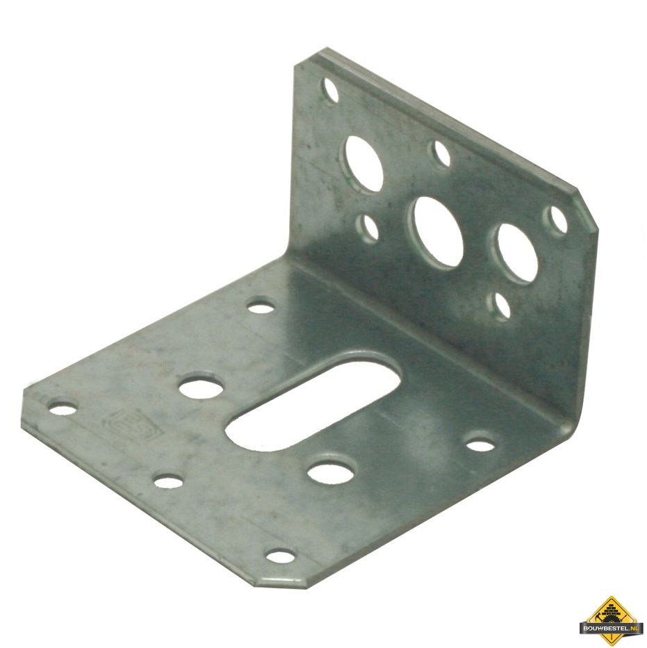 Hoekanker / hoekijzer | Zink Magnesium | 40x60mm 60x2,5mm | 25 stuks