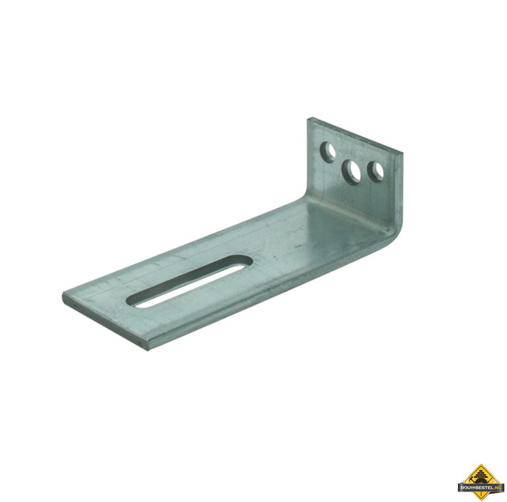 Hoekanker / hoekijzer zwaar | Staal elektrolytisch verzinkt | 60x100mm 70x8mm | 25 stuks