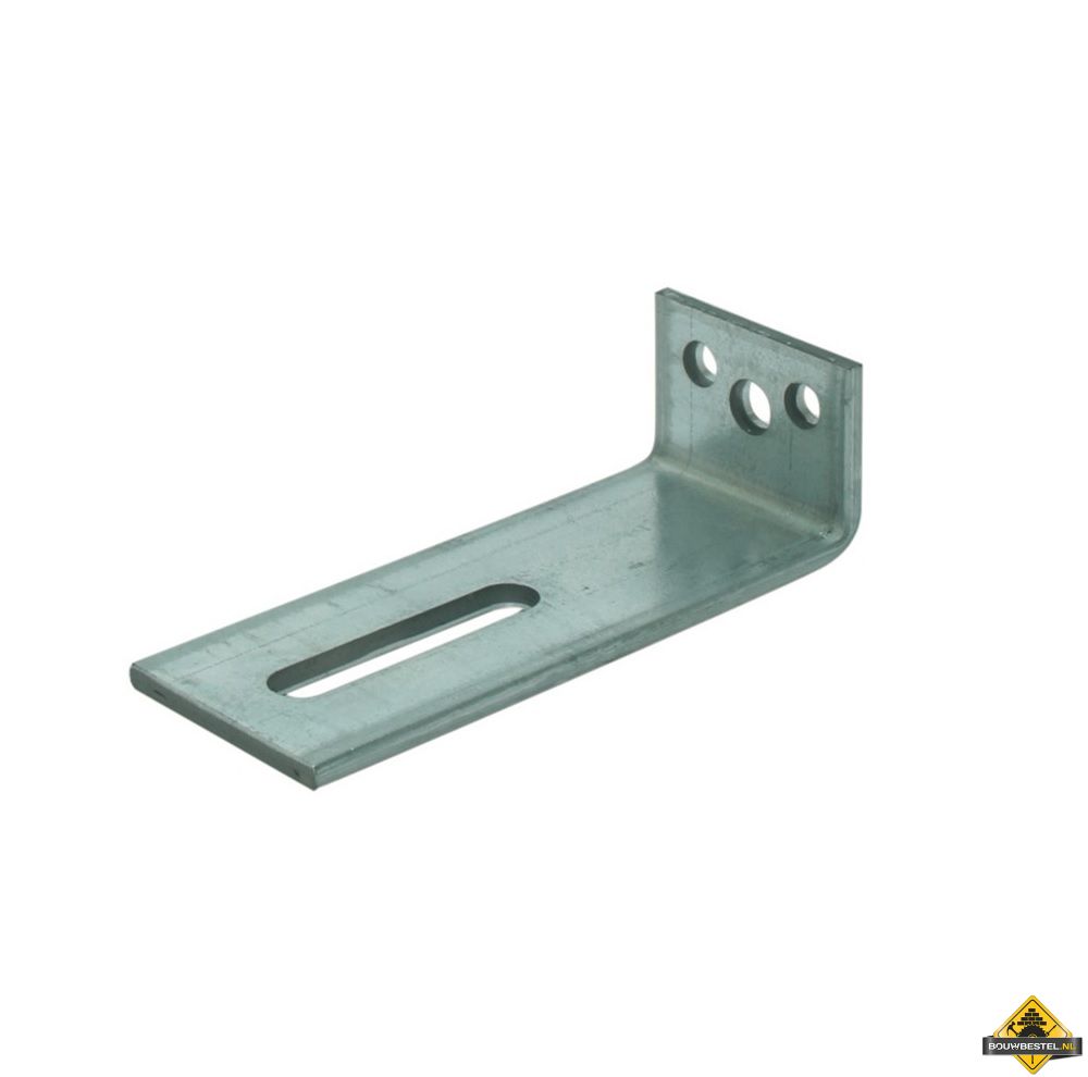 Hoekanker / hoekijzer zwaar | Staal elektrolytisch verzinkt | 70x120mm 70x8mm | 25 stuks