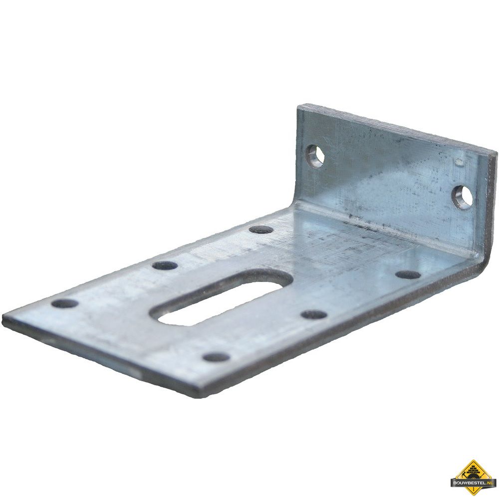 Hoekanker / hoekijzer zwaar | Staal verzinkt | 30x100mm 60x4mm | 25 stuks