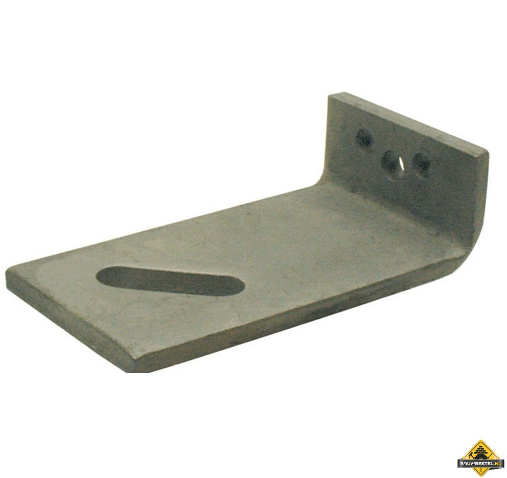 Hoekanker / hoekijzer zwaar | Staal verzinkt | 40x150mm 80x10mm | 25 stuks